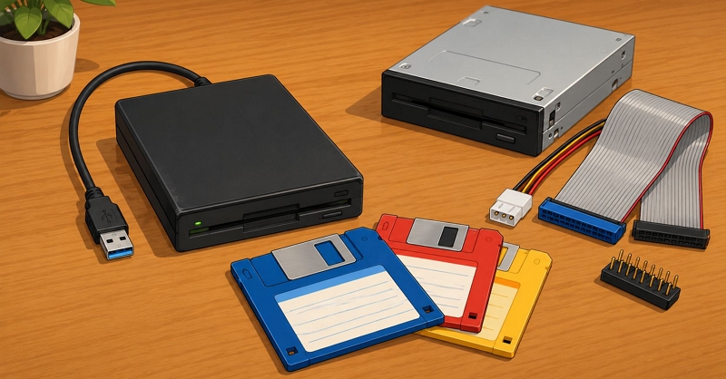 connect floppy disk to Windows