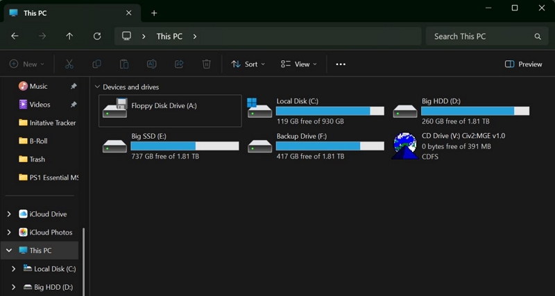 open File Explorer