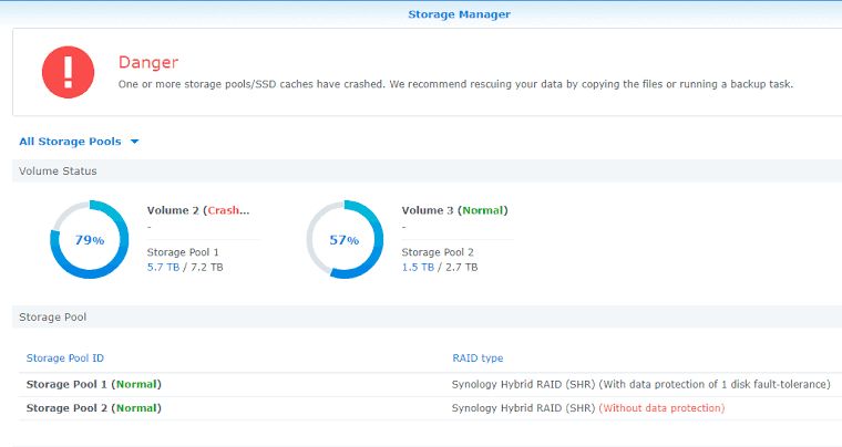 confirm failed drive