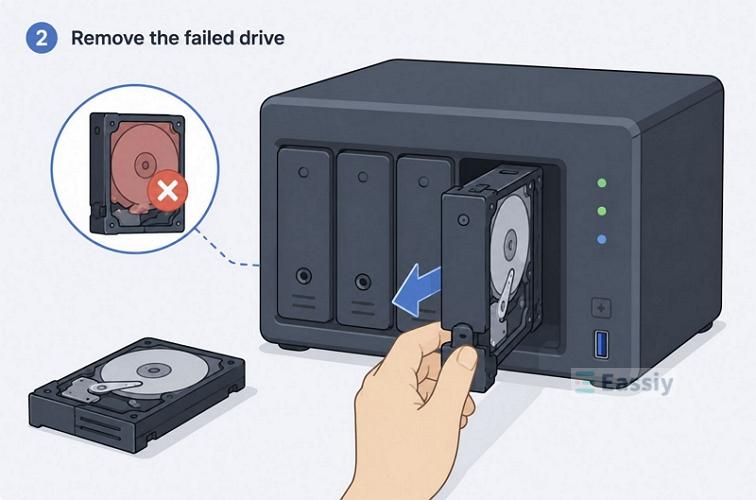 remove failed drive