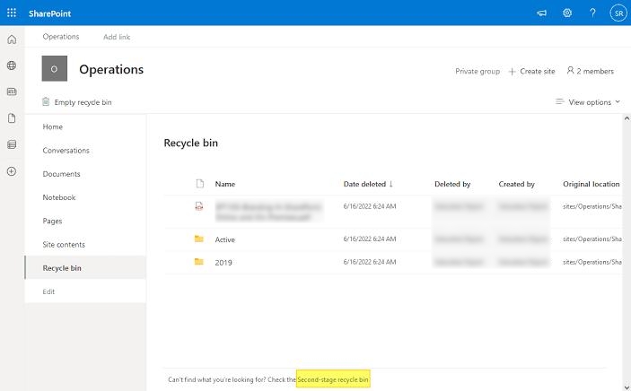 recover Excel from SharePoint