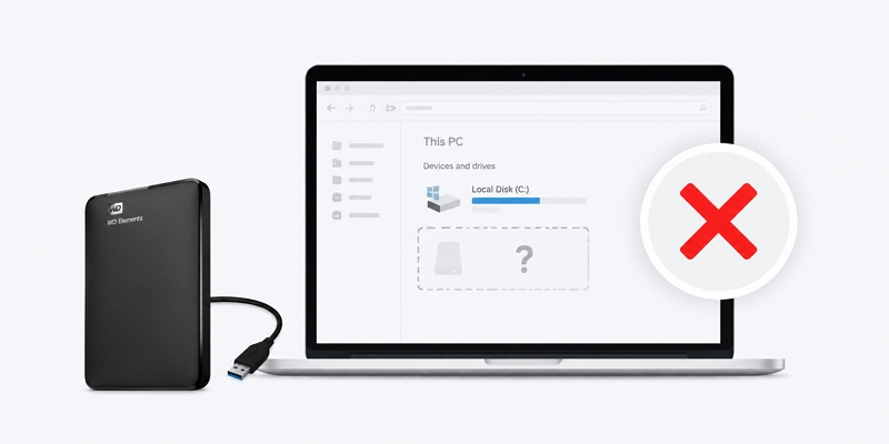 WD Elements External Hard Drive Not Showing Up: Reasons and Fixes