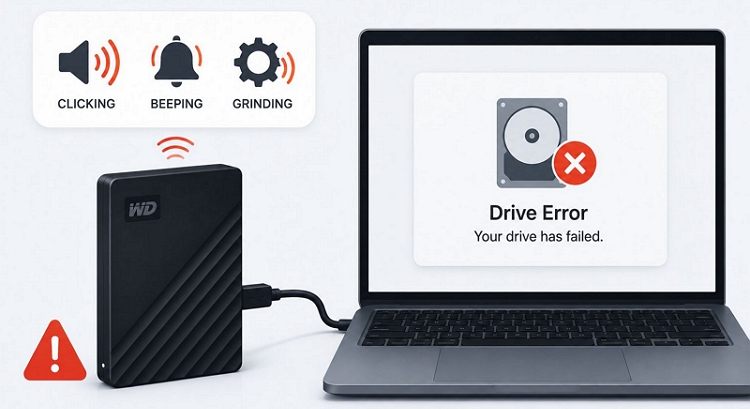 unplug the drive